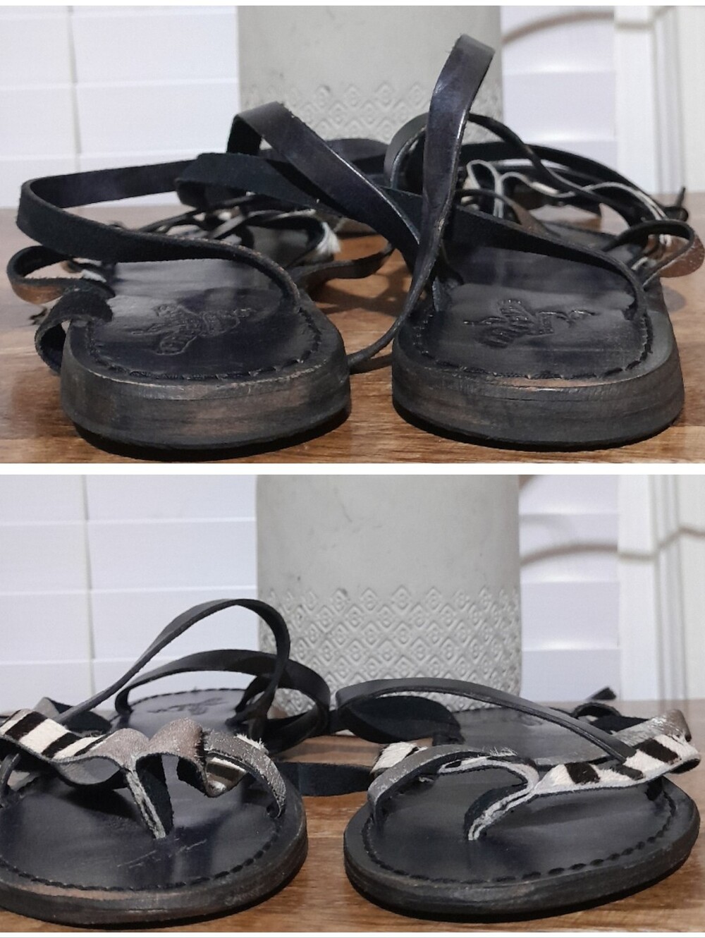 Freebird By Steven gladiator leather flat sandals sz 39 (8) - Picture 8 of 10